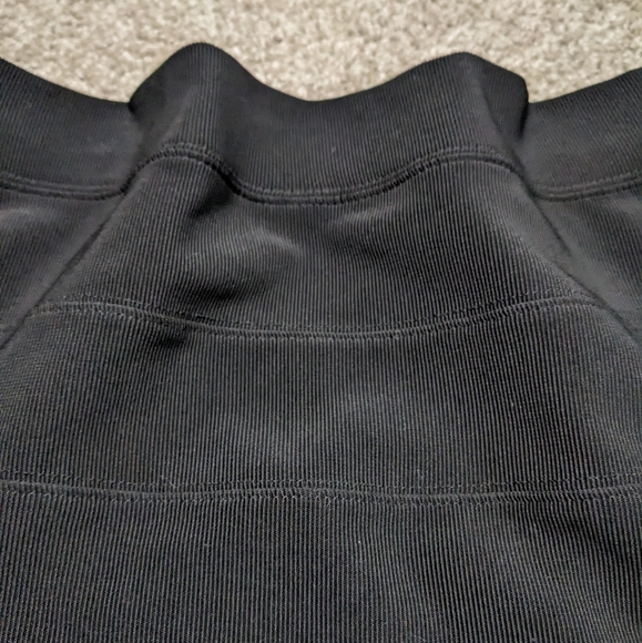 (2/$25) F21 ribbed bodycon bandage miniskirt black - Picture 4 of 10